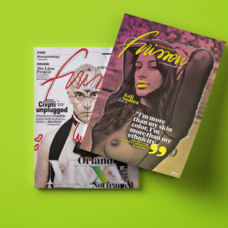 Frisson n.2 e Frisson n.3 sopra a un fondo verde