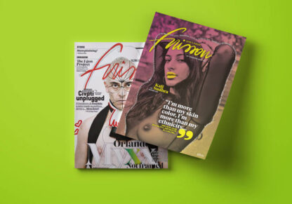 Frisson n.2 e Frisson n.3 sopra a un fondo verde