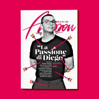 Copertina Frisson n.12 con Diego Passoni trafitto da alcune frecce illustrate